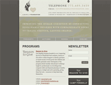 Tablet Screenshot of firebellyfoundation.org